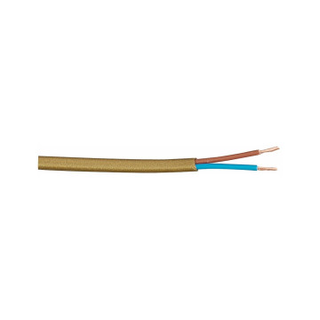 SKK(H03VV-F),3G0,75 mm², Guldbrons, B100, 300/300V