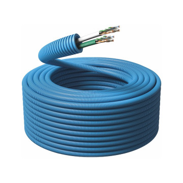 Flexrör 2x U/UTP Cat.6, Ø20mm, 100m, Ring