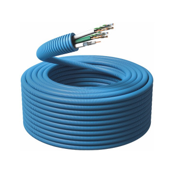 Flexrör 2x U/UTP Cat.6 + 1x Koax RG6T, Ø20mm, 100m