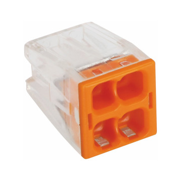 Kopplingsklämma Slim, 4-pol, 0,5-2,5mm², 50st