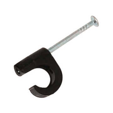 Spikklammer, Svart,För kabel 18-22mm, 45 mm, 50 st