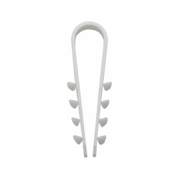 Kabel och rörfäste DKS, 6-20 mm, Vit, 200st/förp
