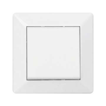 Delta Strömbrytare, Utan glimlampa, 1-pol/trapp, RAL 9001