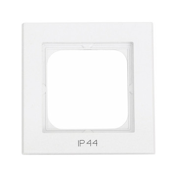 Kombinationsram Optima, 1-fack, Med text IP44