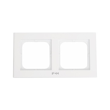 Kombinationsram, Optima, 2-fack,Med text: IP44.