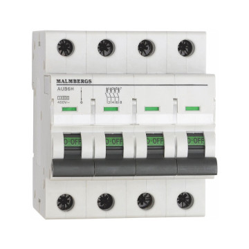 Minibrytare Malmbergs, 50A, 4P, C-Typ