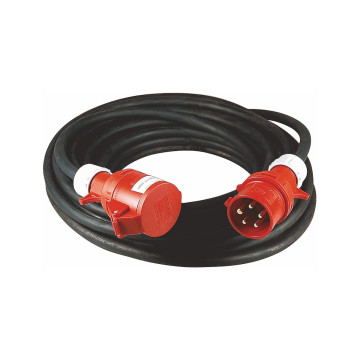Skarvkabel CEE, 5G6 mm², 32A, 20 m, 3-fas, IP44