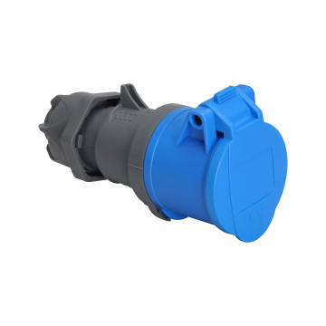 Skarvuttag, 16A, 2P+J, 6h, 230V, IP44