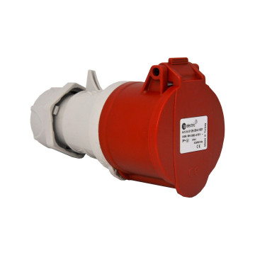 Skarvuttag, 16A, 3P+J, 6h, 400V, IP44