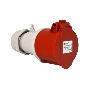 Skarvuttag, 32A, 3P+J, 6h, 400V, IP44