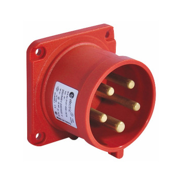 Panelintag, Infällt, Rakt, 16A, 3P+N+J, 400V, 6h, IP44 (75x75)
