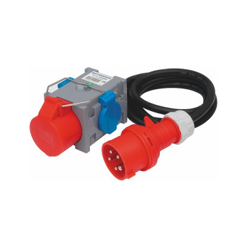 Grenuttag, 416-6 + 2xSchuko, 400V, 230V, 16A