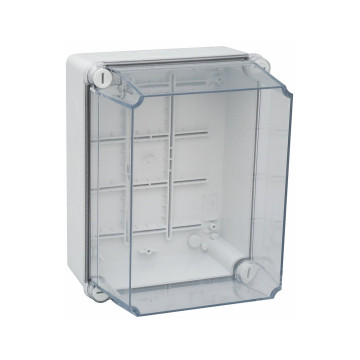 Plastkapsling IP55,220x170x150 mm,Transparent lock