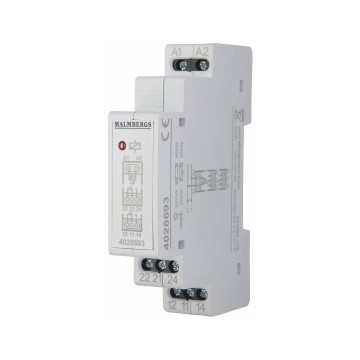 Arbetsströmrelä, 16A, 2sl/br, 24V AC/DC
