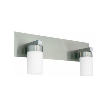 Väggarmatur Barcelona, Satin, Kupa opal, E14, IP21