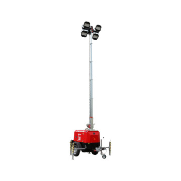 Belysningsmast, 9 m, Dieselgenerator