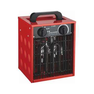 Byggfläkt, 2kW, 230V, Röd, IP44