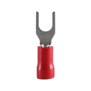 Gaffelkabelsko, Isolerad, 0,5-1,5 mm², Röd, 100 st/frp