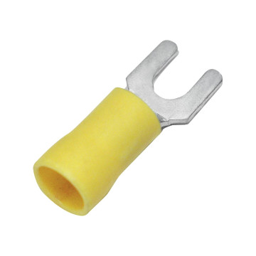 Gaffelkabelsko, Isolerad, 4,0-6,0 mm², Gul, 100 st/frp