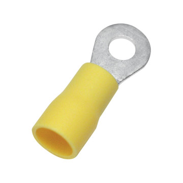Ringkabelsko, Isolerad, 4,0-6,0 mm², Gul, 100 st/frp
