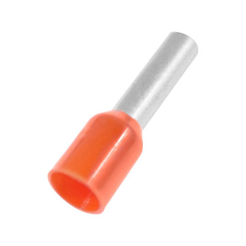 Ändhylsa, Isolerad, 0,5 mm², Orange, 100 st/frp
