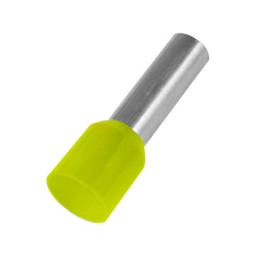 Ändhylsa, Isolerad, 1,0 mm², Gul, 100 st/frp