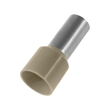 Ändhylsa, Isolerad, 35 mm², Beige, 50 st/frp