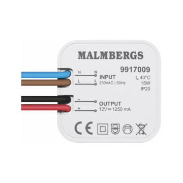 LED-DRIVER, KONSTANTSPÄNNING 12V