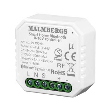 Bluetooth Smart modul, 0-10V, inklusive RF-stöd