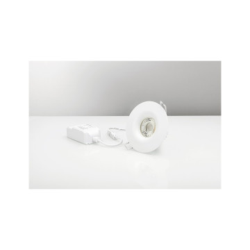 Downlight MD-540, LED, 7,5W, 230V, Vit, IP44