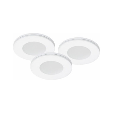 Downlightset MD-305, LED, 9W, 230V, Vit, IP21