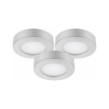 MD-209, LED-downlightset, Satin, 12W, 230V, IP21