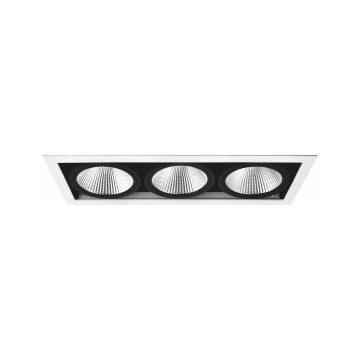 Downlight MD-251, LED, 3x10W, Vit/Svart, IP21