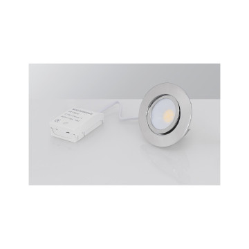 Downlight MD-230, LED, 5W, Krom, IP44