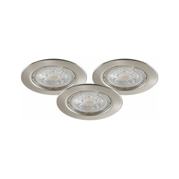 Downlight MD-236, LED, 3x3W, Satin, GU10, 3-pack