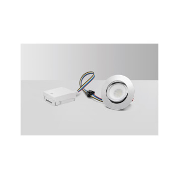 Bluetooth LED-downlight, MD-230 Tune, RGB/CCT, 5W, Krom