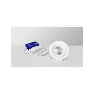 Downlightset MD-361 CCT med kopplingsbox, 6x690 lm, 2700/3000/4000K, 230V, IP44