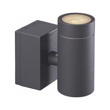 Väggarmatur Eklof VI, LED, Mörkgrå, IP54