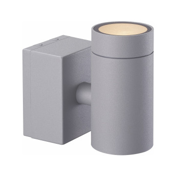 Väggarmatur Eklof, Silver, GU10, Silver,  IP54