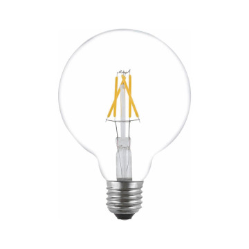 Filament LED-lampa, G125, Klar, 5,5W, E27, 230V, Dim, MB