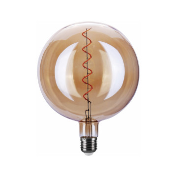 Filament LED-lampa, G200, Amber, 4W, E27, 230V, Dim, MB