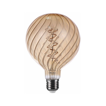 Filament LED-lampa, G125, Twist, Amber, 4W, E27, 230V, 3-step Dim, MB