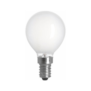 Filament LED-lampa, klot, opal, 4,5W, E14, 230V, dim, MB