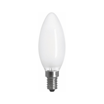 Filament LED-lampa, kron, opal, 4,5W, E14, 230V, dim, MB
