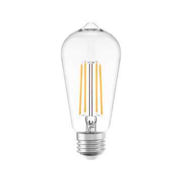 Filament LED-lampa, ST64, klar, 7W, E27, 230V, dim, MB