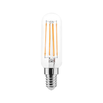 Filament LED-lampa, rörlampa, klar, 4,5W, E14, 230V, dim, MB