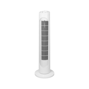 Pelarfläkt, golv, Vit, 50W