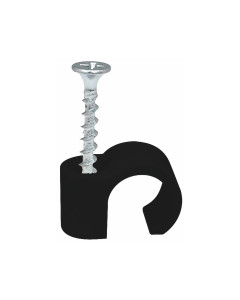 Skruvclips, Svart, Ø 14-18 mm, 3,9x41 mm, 100 st